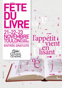 Affiche 2008 de la fête du livre de Toulon