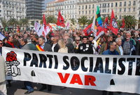 Manifestation contre la réforme des retraites à Toulon