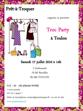 Troc Party à Toulon