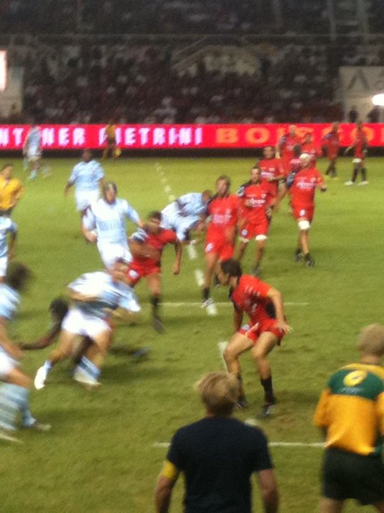 Phase offensive du Racing Metro face au RCT